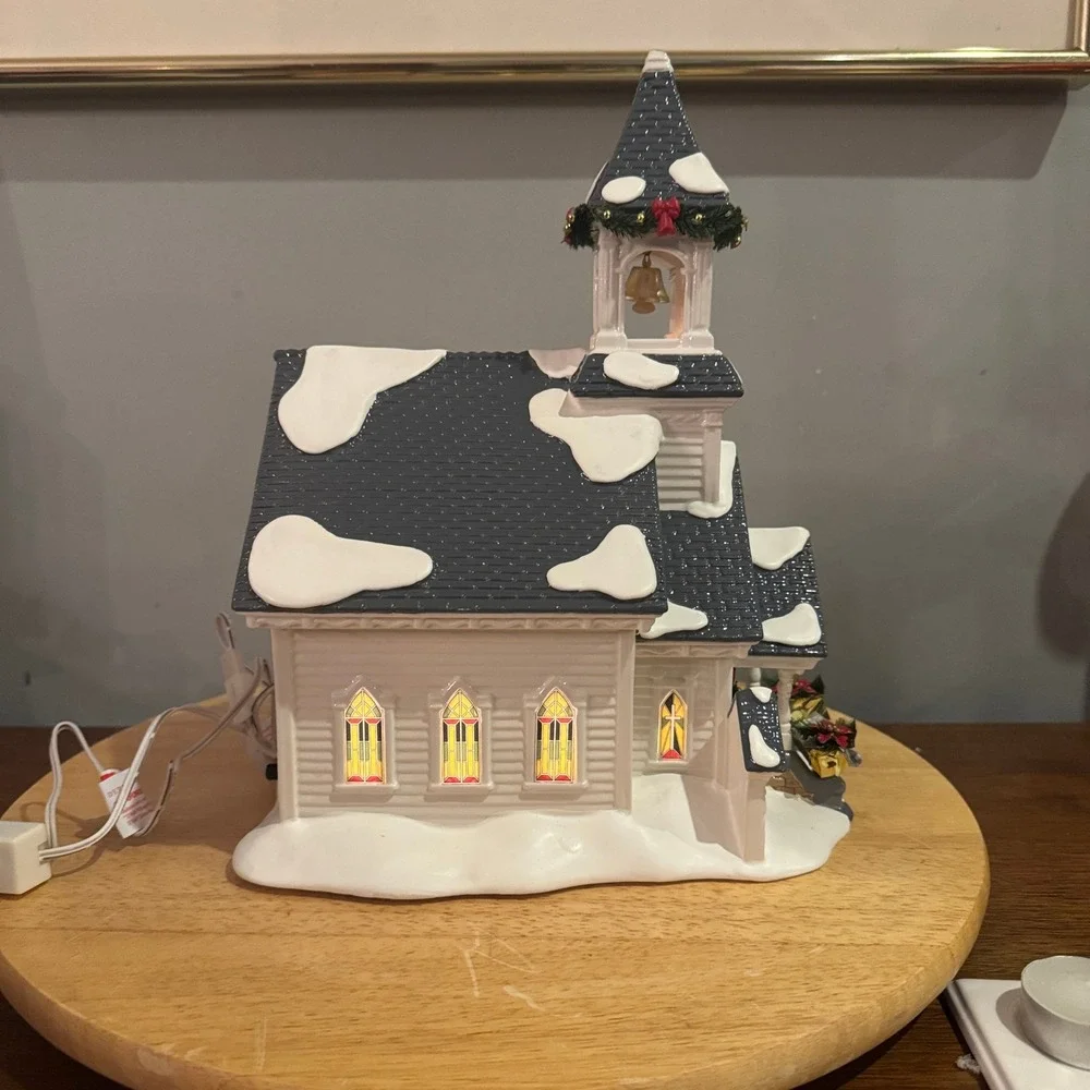 Department 56 Silent Night Church Snow Village Dept 56 Musical Lighted in Box